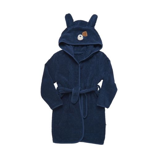 [01-20241.16] ORGANIC BATH ROBE (Dunkelblau, 110-116)