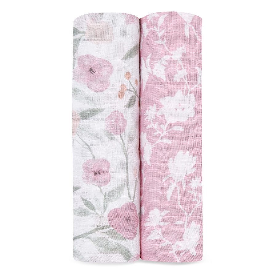 2-PACK CLASSIC SWADDLES MON FLEUR/MA FLEUR