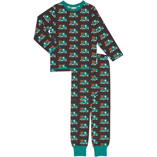 [01-22960.10] Bio-Pyjama für Kinder mit Lastwagen-Print (122-128)