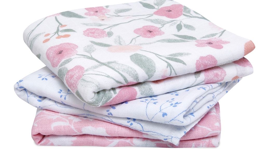 3-PACK MUSY MUSLIN SQUARES MA FLEUR