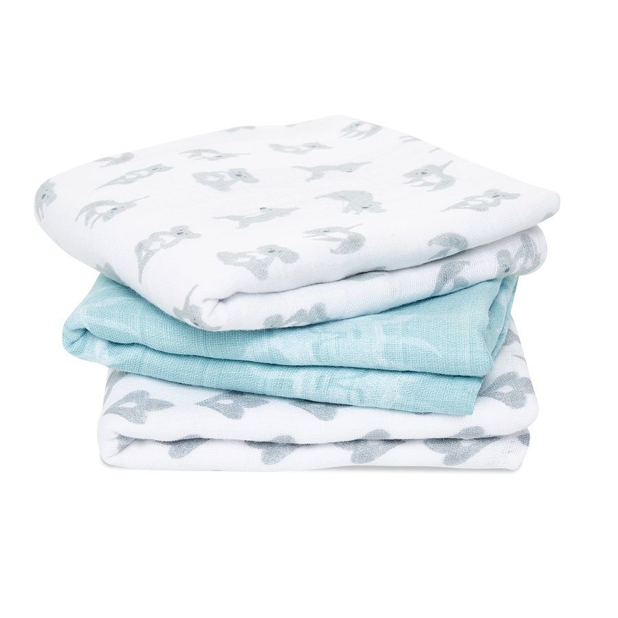 3-Pack Musy Muslin Squares Now+Zen