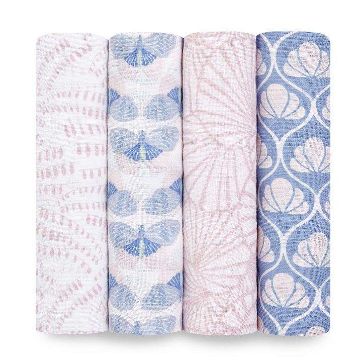 4-PACK SWADDLES DECO BUTTERFLIES