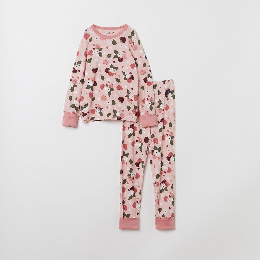 Zweiteiliger Schlafanzug mit Erdbeerprint