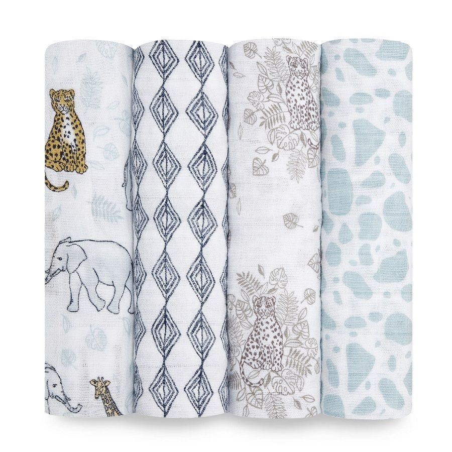 4-PACK SWADDLES JUNGLE