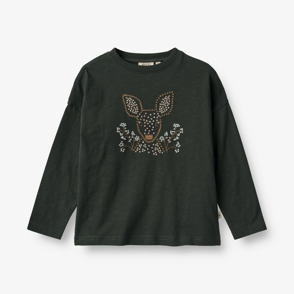 Deer Embroidery Top