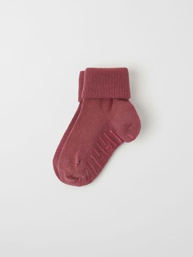 [01-30385.15] WOOL TURNUP SOCKS  (Bordeaux, 19)