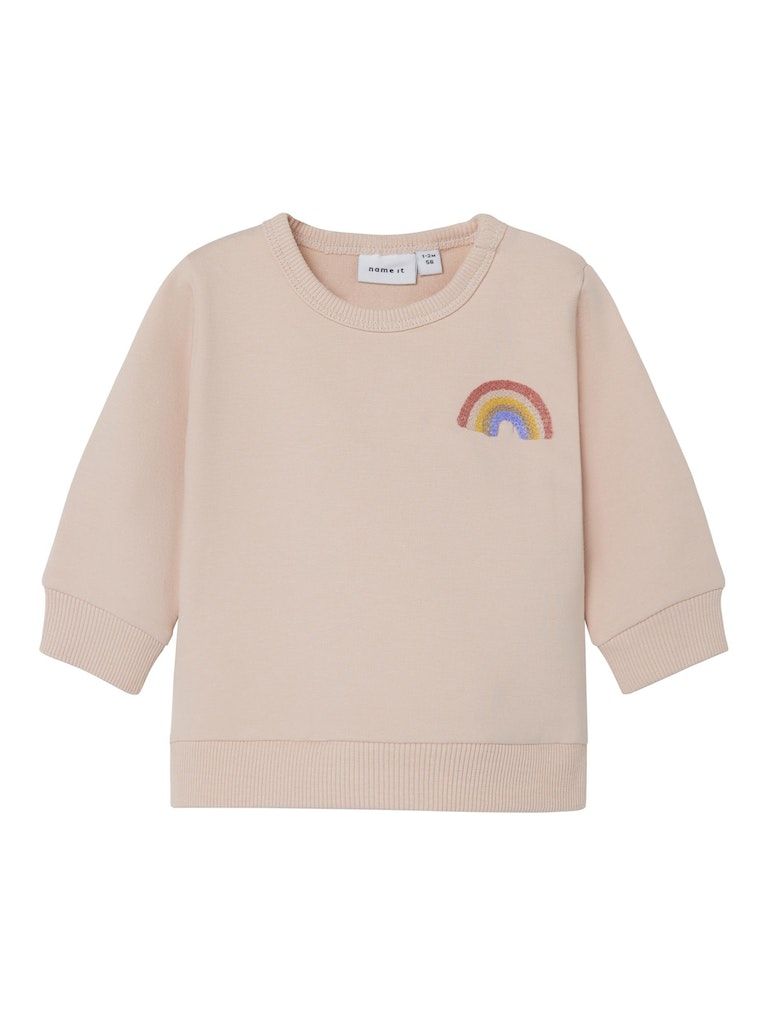 Baby-Pullover mit Regenbogen-Detail
