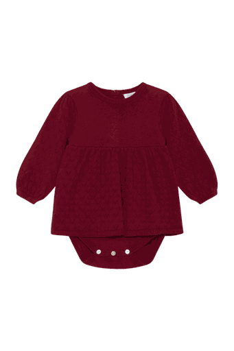 [01-31425.10] Strick Body-Kleid Aus Baumwolle (Rot, 74)