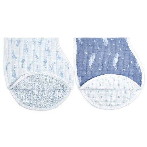 [01-31454.0] ORGANIC BURPY BIBS 2-PACK OCEANIC