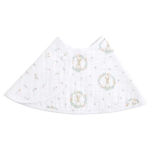 [01-31457.0] BURPY BIB BLUSHING BUNNIES - BUNNYPORTRAIT