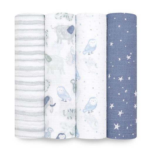 [01-31469.0] 4-PACK SWADDLES TIME TO DREAM