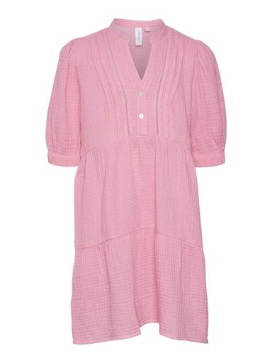 [01-31885.4] Kurzes Kleid unifarben (Pink, 128)