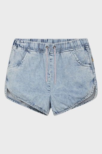 [01-32013.0] Kurze Jeans-Shorts aus weichem Denim mit Gummibund (128)