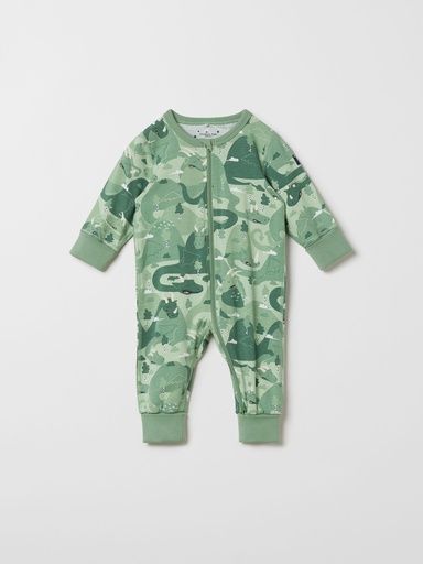 [01-32178.0] Baby-Pyjama mit Reisverschluss Drachen-Print (50-56)