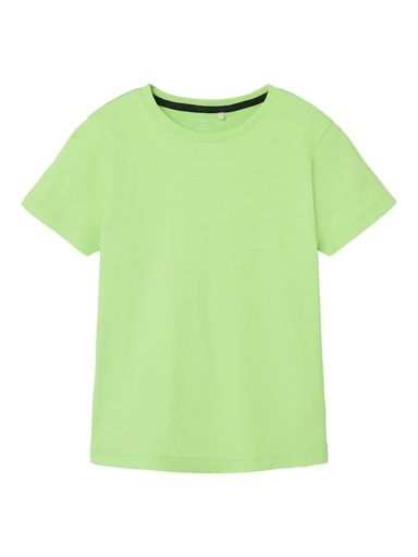 [01-32301.11] T-Shirt weit Jungen einfarbig (Grün, 122-128)