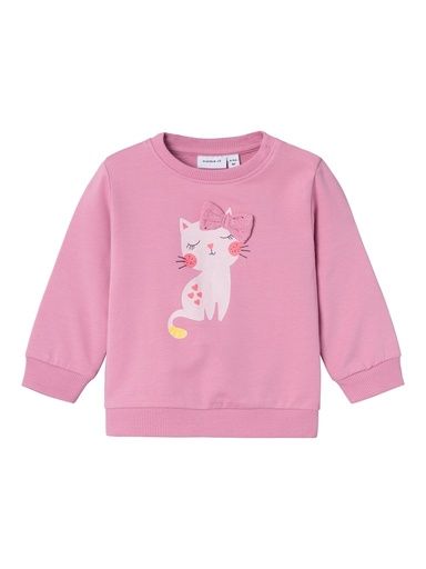 [01-32360.1] Baby Sweatshirt mit Aufdruck (Rosa, 56)