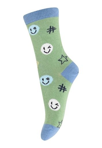 [01-32398.3] Anti-Rutsch-Socken Kinder Smileys (Grün, 27)