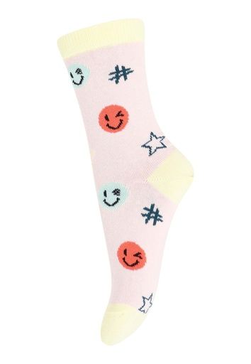 [01-32398.6] Anti-Rutsch-Socken Kinder Smileys (Hellrosa, 27)