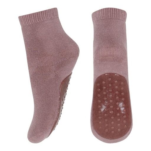 [01-23676.10] Anti-Rutsch Socken Kinder einfarbig (Himbeer, 19)