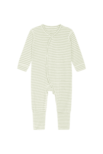 [01-32415.0] Baby-Pyjama Bambus Strampler lang gestreift (56)