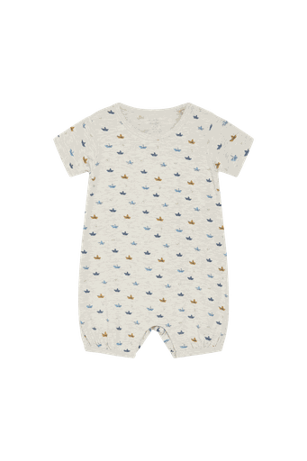 [01-32406.14] Baby-Pyjama Bambus Overall kurz (Beige, 62)