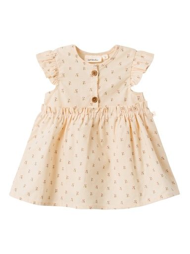 [01-32445.0] Baby-Kleid Rüschenärmel Bio-Baumwolle (56)
